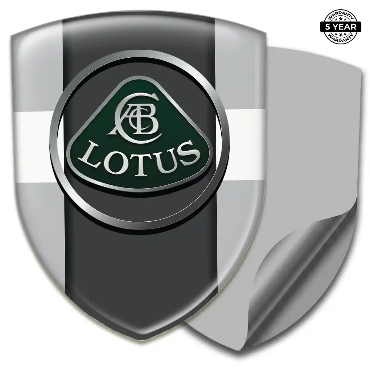 Lotus 3D Emblem Sticker Interior Elegance