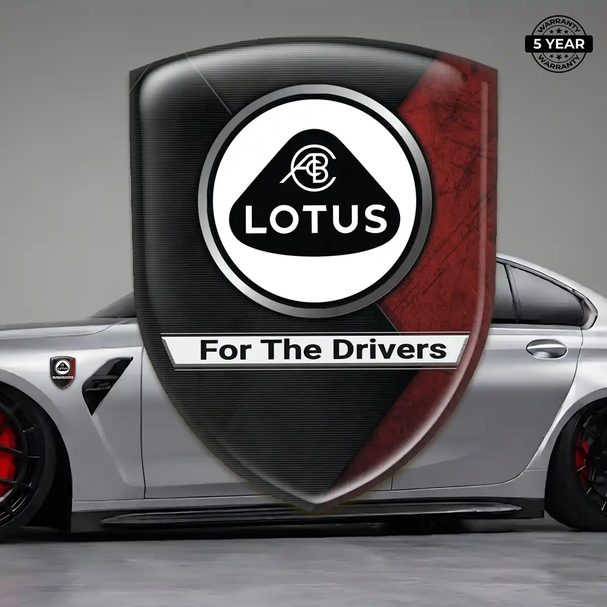 Lotus 3D Emblem Sticker Interior Luxe