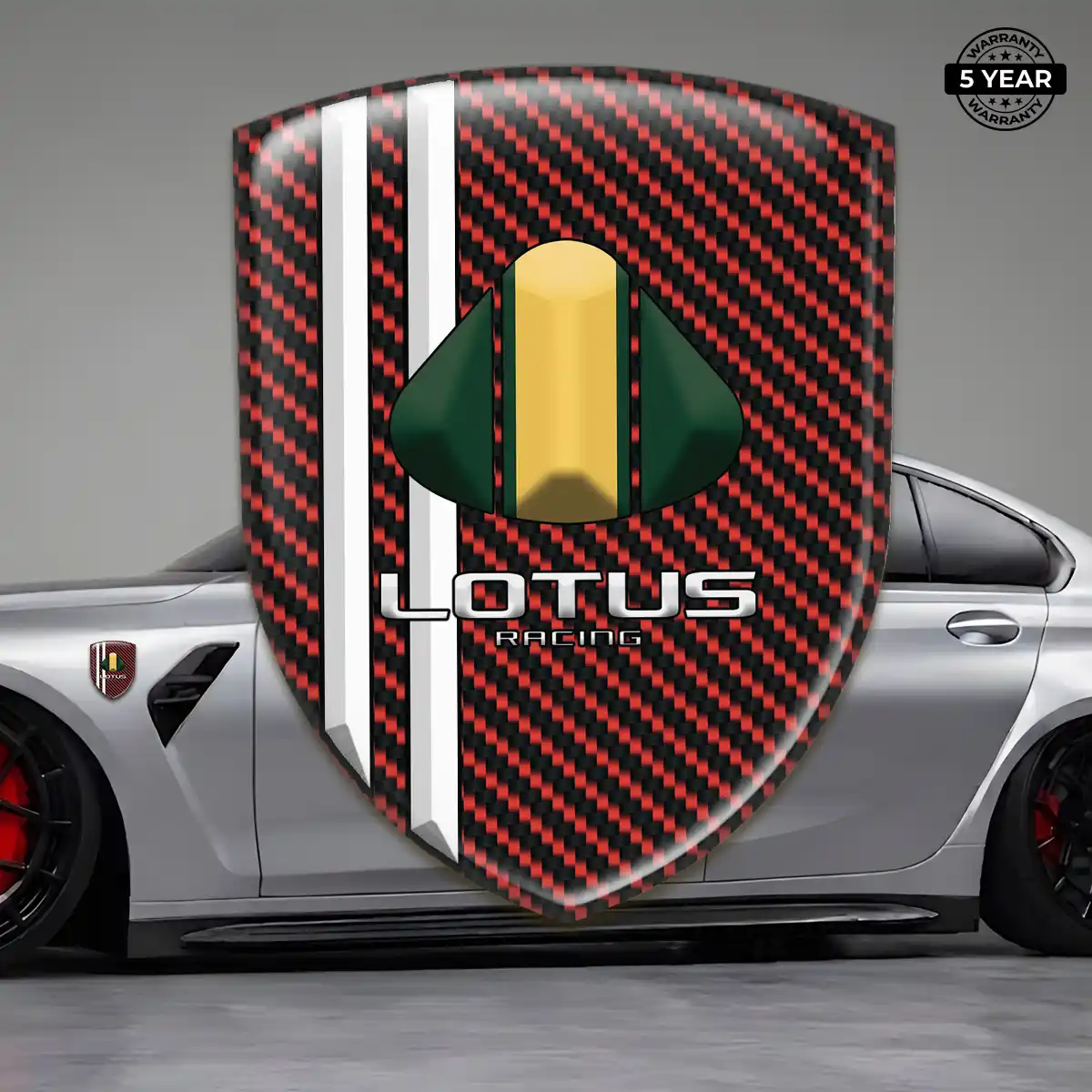 Lotus 3D Emblem Sticker Outer Style