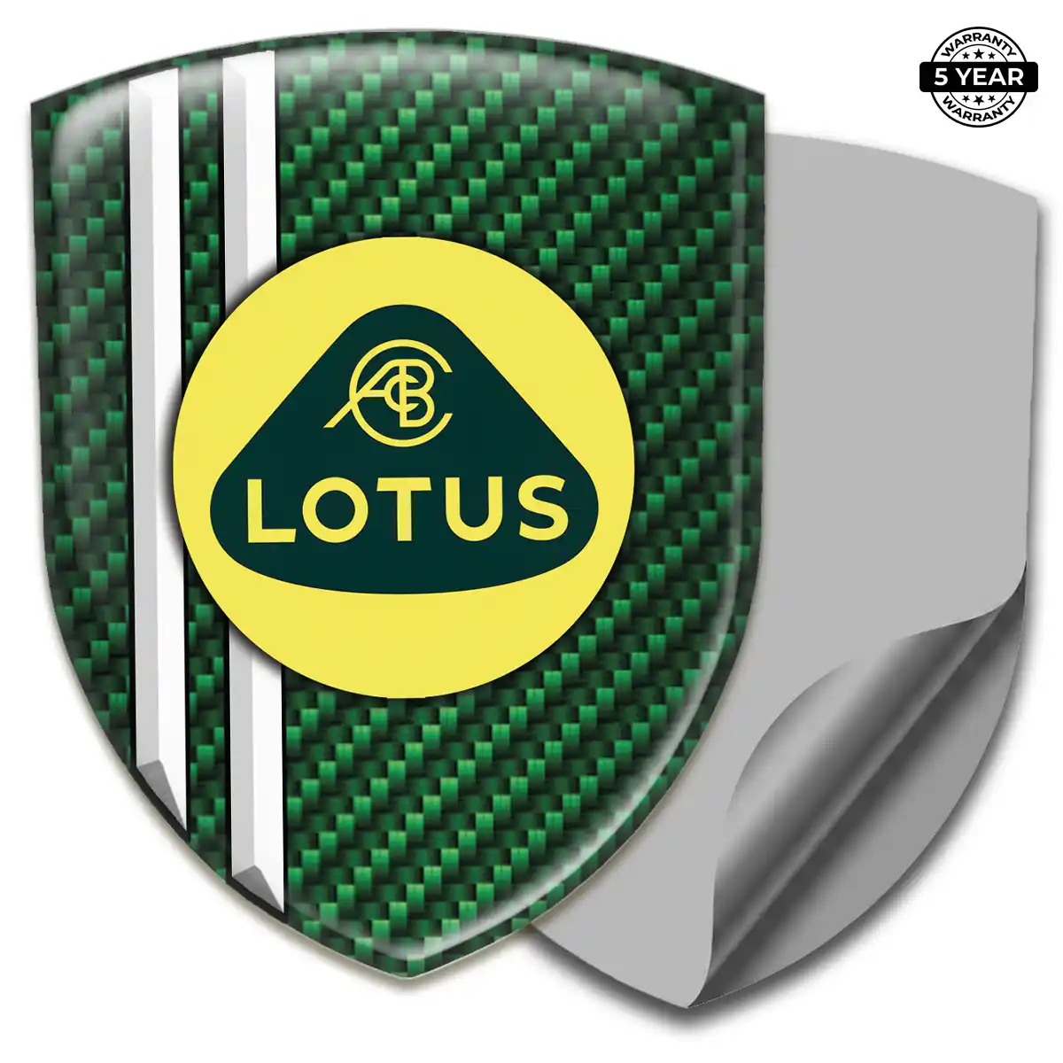 Lotus 3D Emblem Sticker Premium Dome