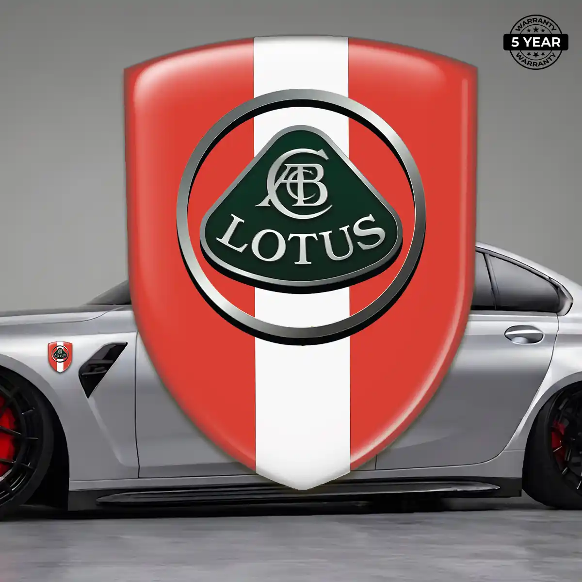Lotus 3D Emblem Sticker Resin Elite