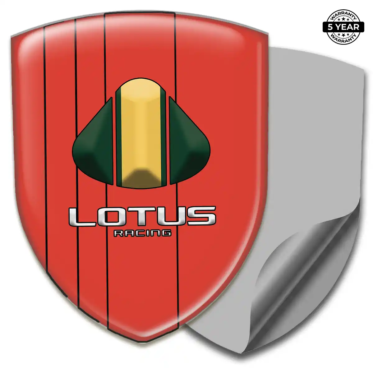 Lotus 3D Emblem Sticker Resin Luxe