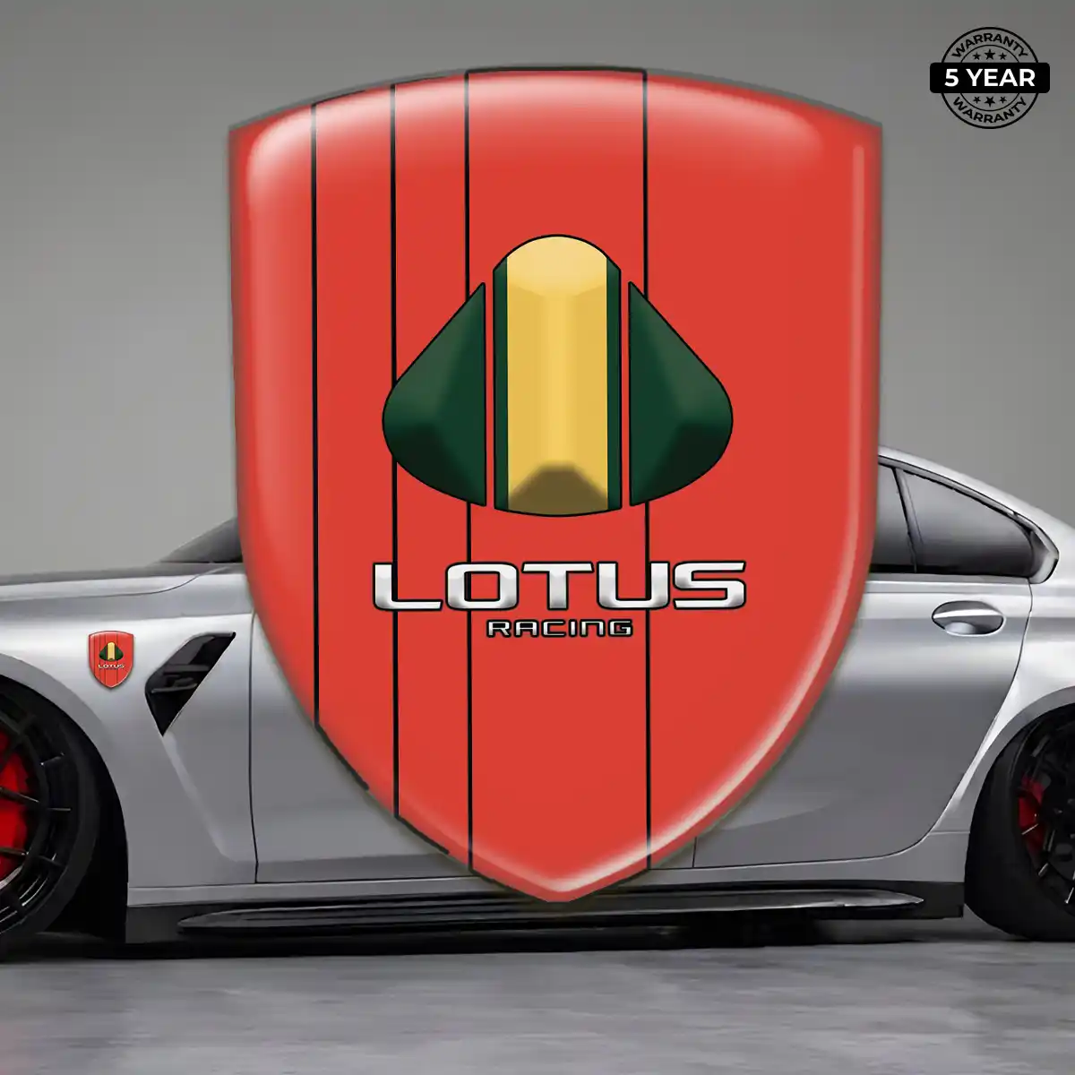 Lotus 3D Emblem Sticker Resin Luxe