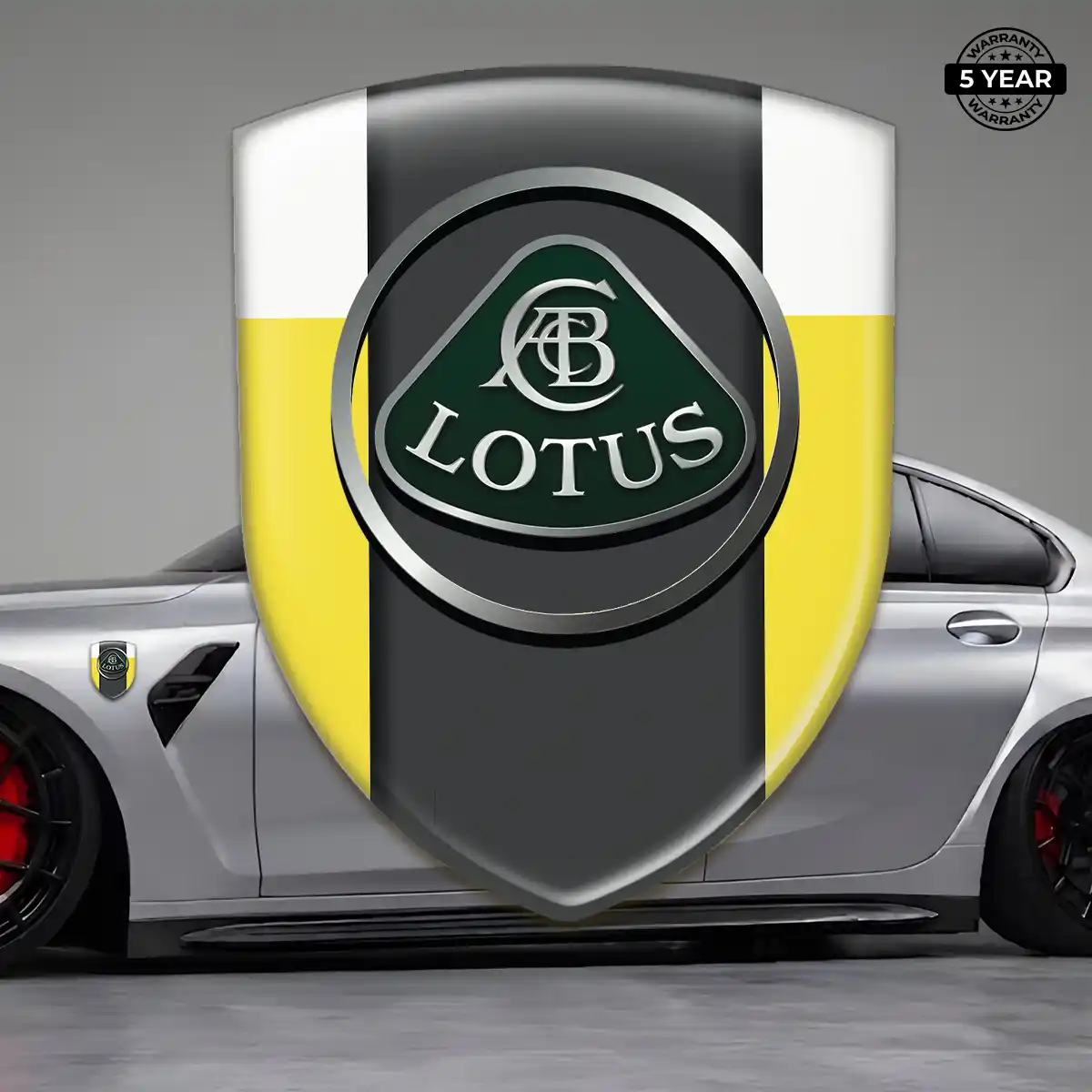 Lotus 3D Emblem Sticker Signature Grade