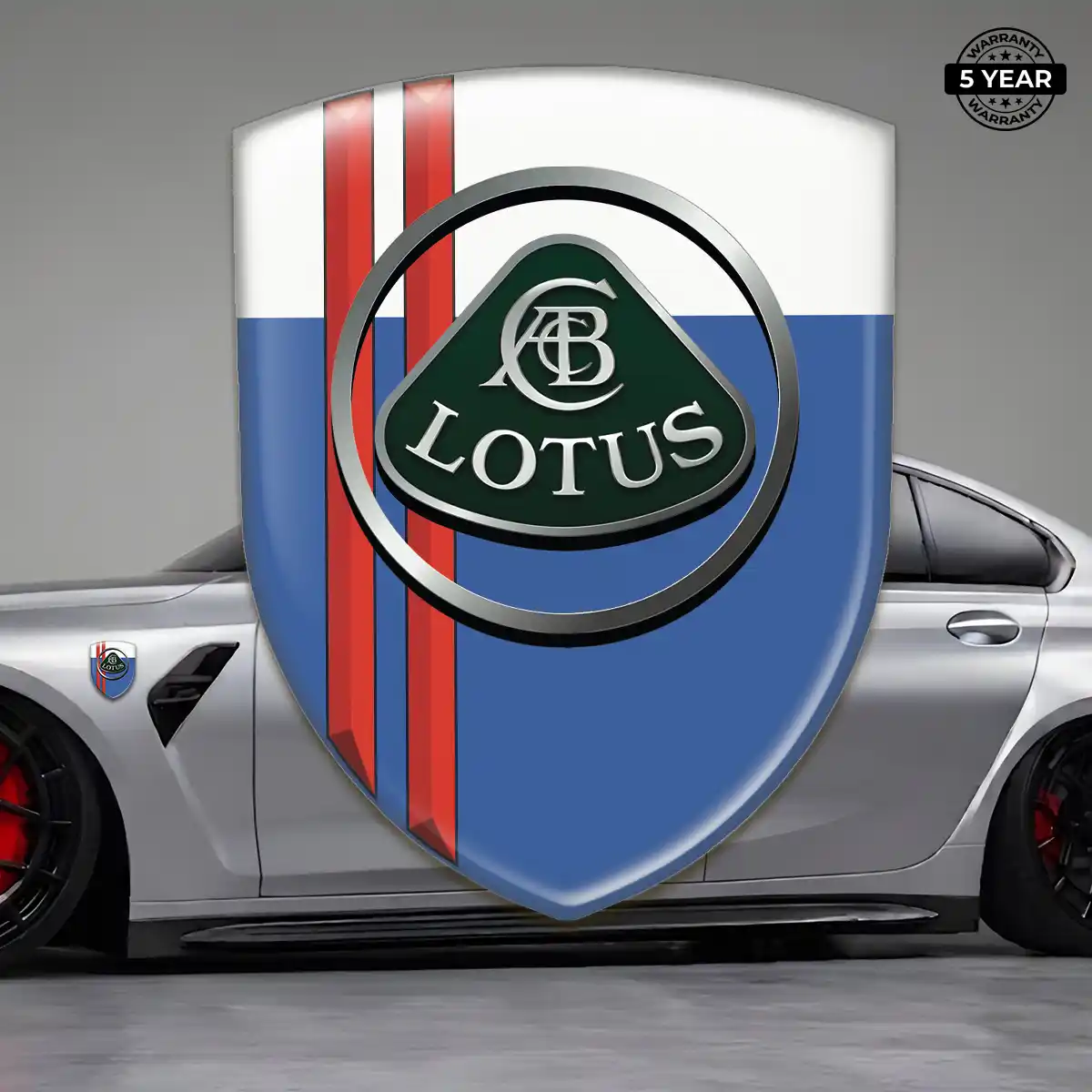 Lotus 3D Emblem Sticker Sleek Style