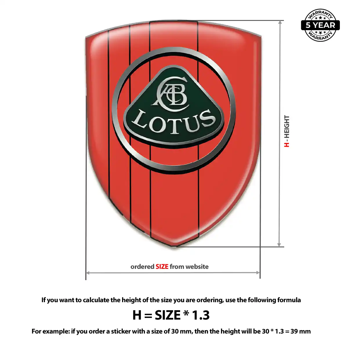 Lotus 3D Gel Sticker Cabin Style