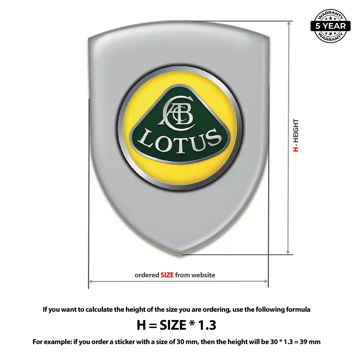 Lotus 3D Gel Sticker Interior Luxe