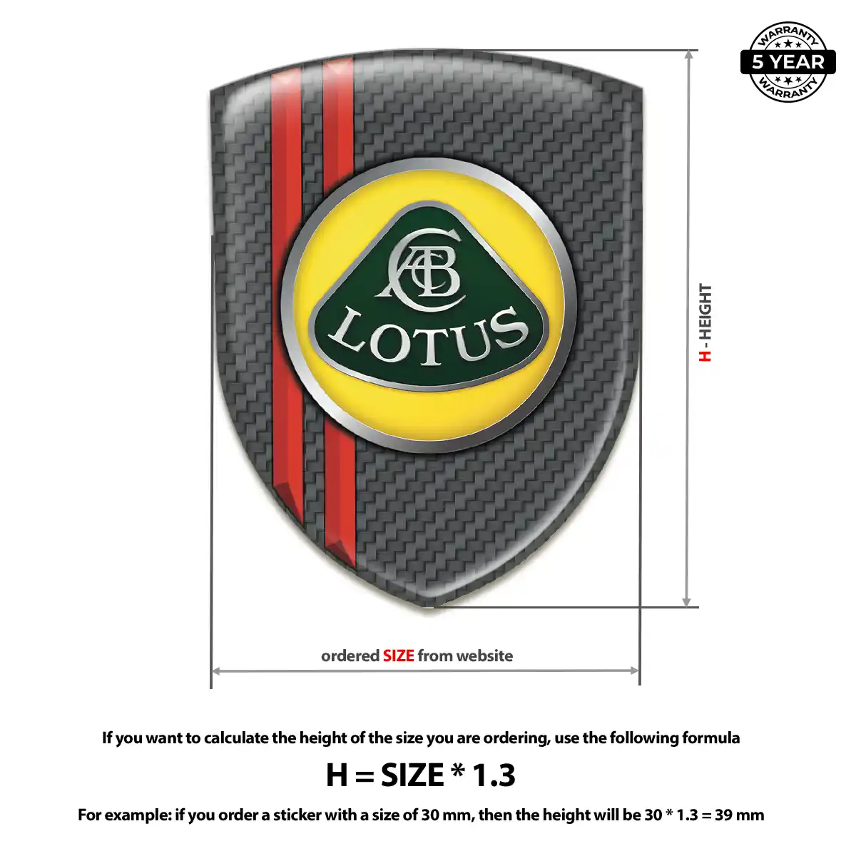 Lotus 3D Gel Sticker Opulent Line