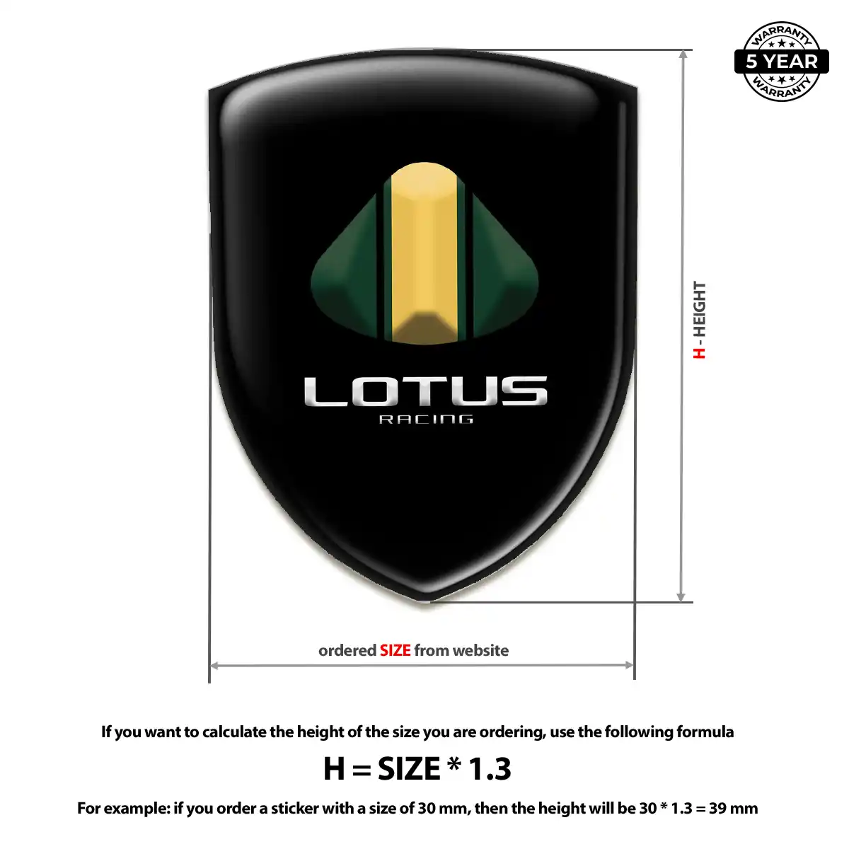 Lotus 3D Gel Sticker Outer Style