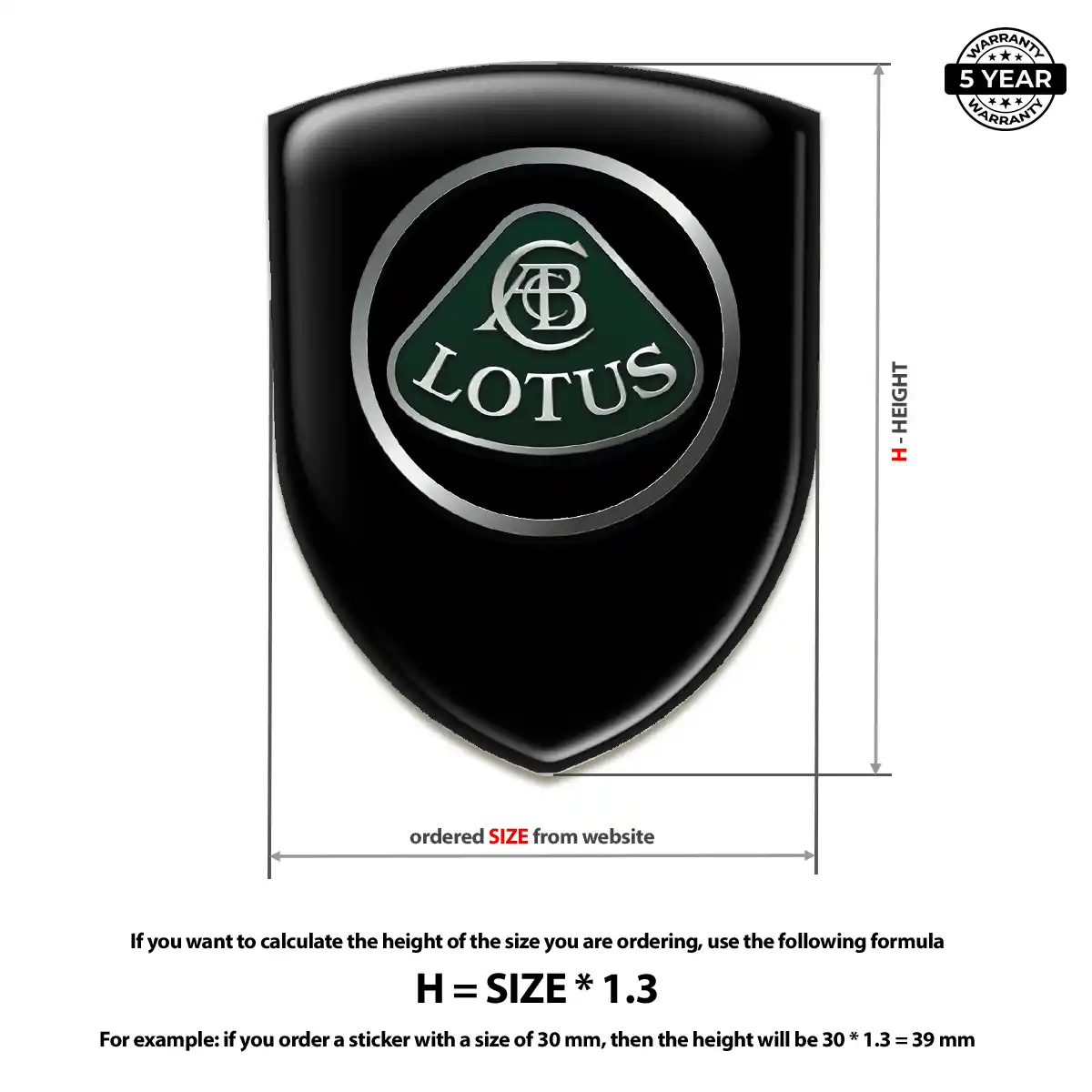 Lotus 3D Gel Sticker Premium Dome