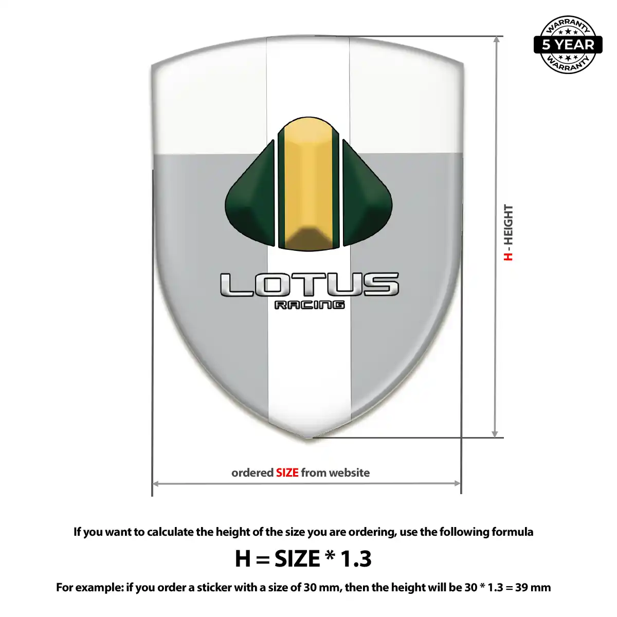 Lotus 3D Gel Sticker Prestige Line
