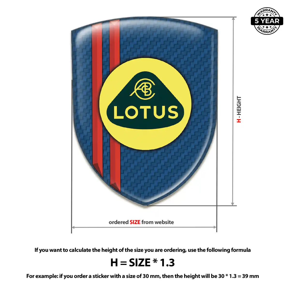 Lotus 3D Gel Sticker Refined Design
