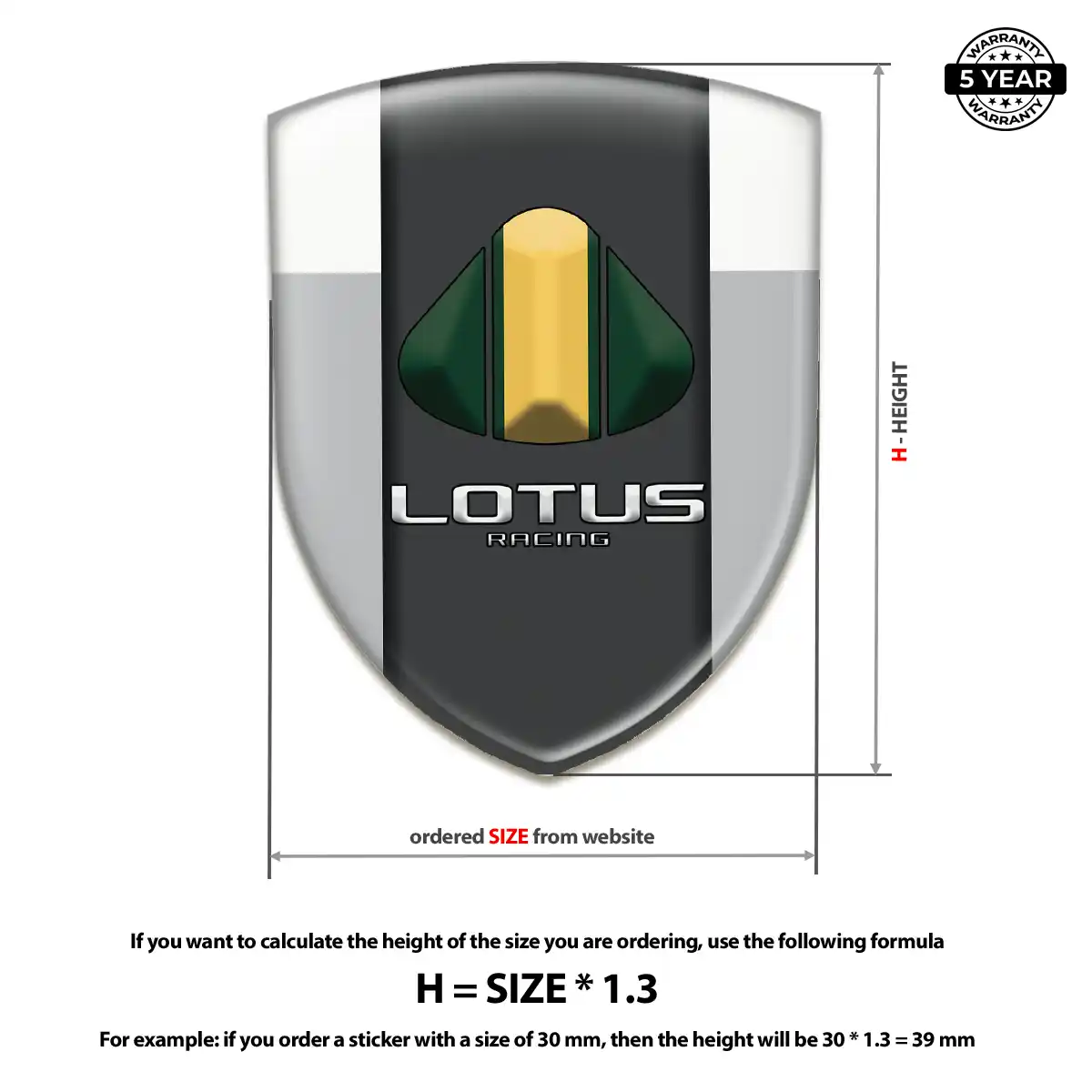 Lotus 3D Gel Sticker Signature Grade