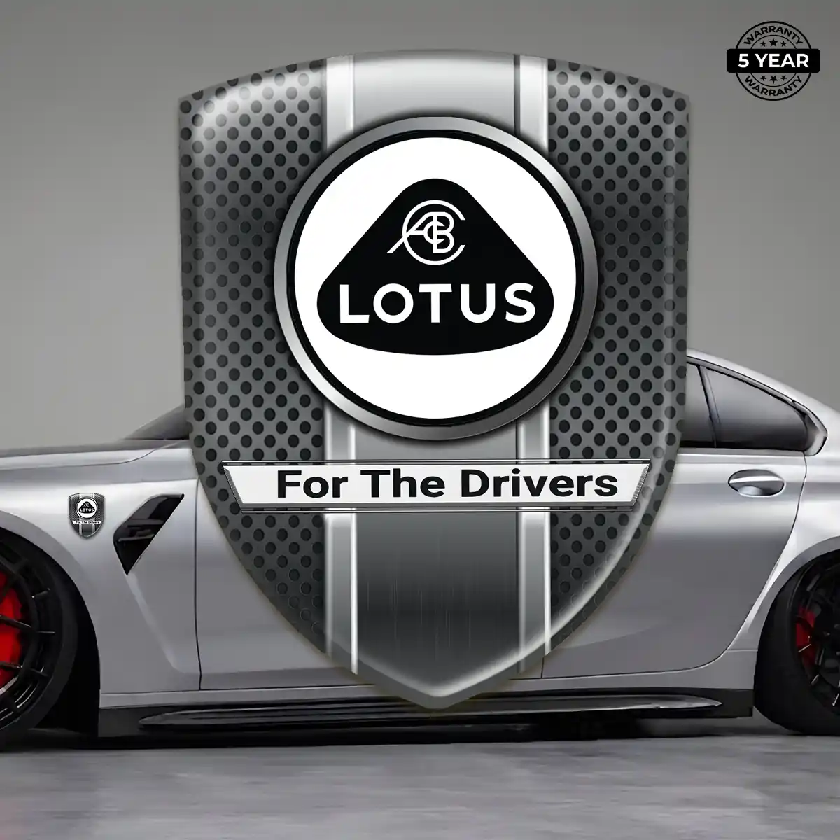 Lotus 3D Logo Sticker Cabin Style
