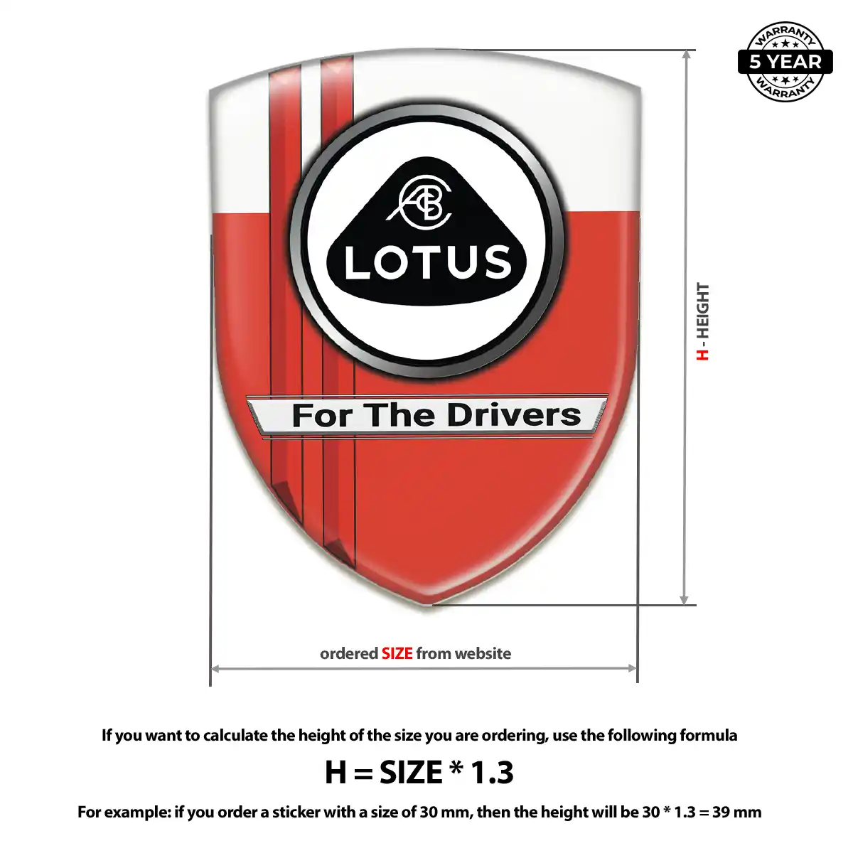Lotus 3D Logo Sticker Exclusive Series