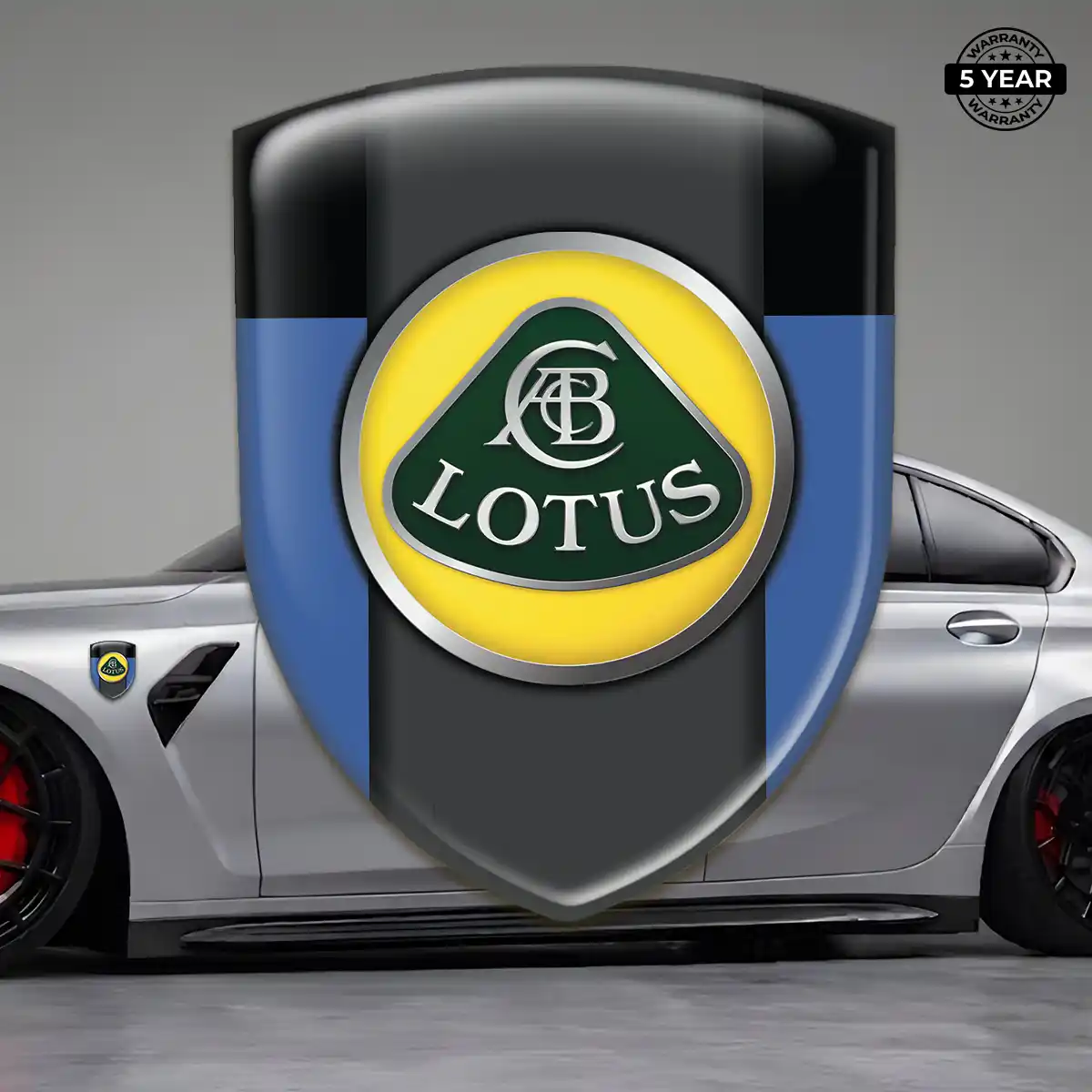 Lotus 3D Logo Sticker Interior Luxe