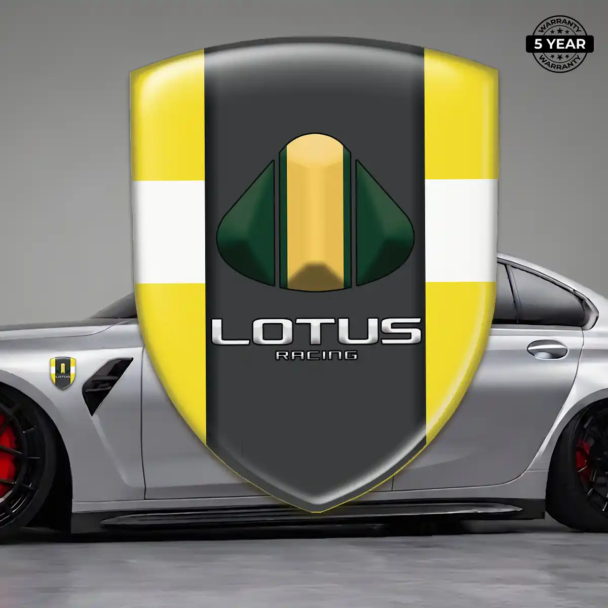 Lotus 3D Logo Sticker Opulent Line