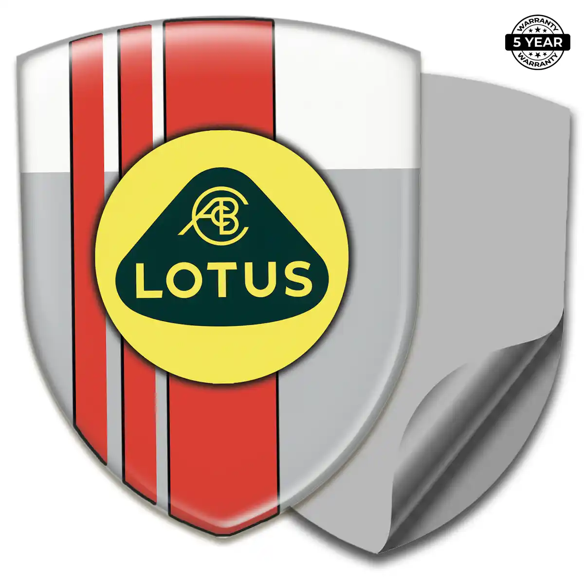 Lotus 3D Logo Sticker Premium Dome