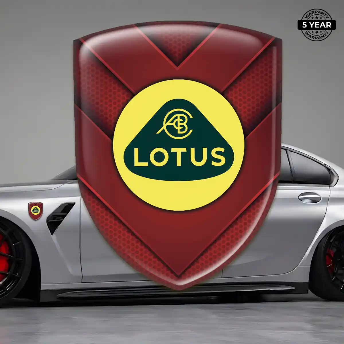 Lotus 3D Logo Sticker Prime Quality