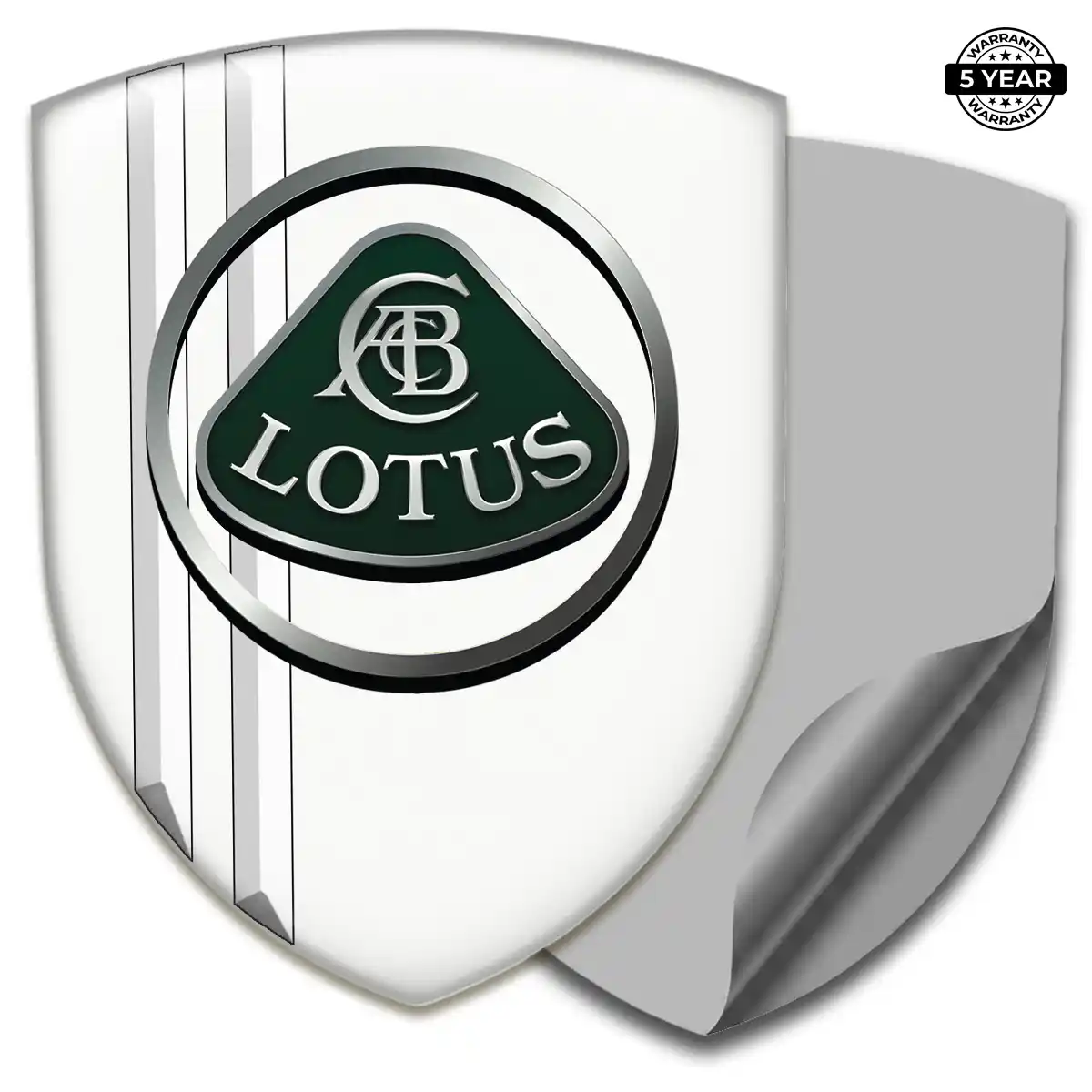 Lotus 3D Logo Sticker Refined Design