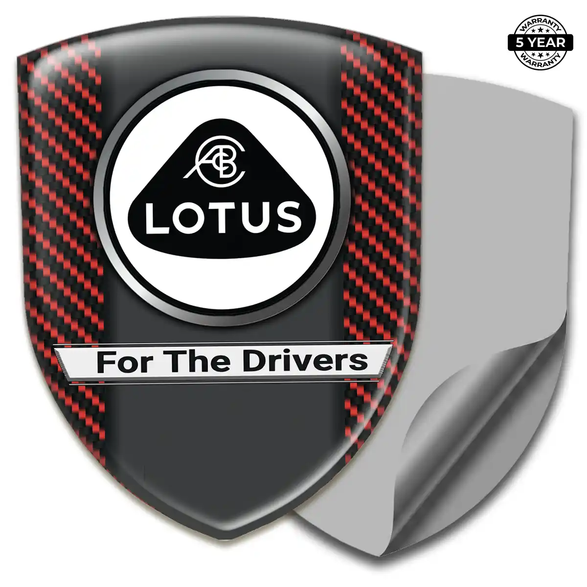 Lotus 3D Logo Sticker Resin Elite