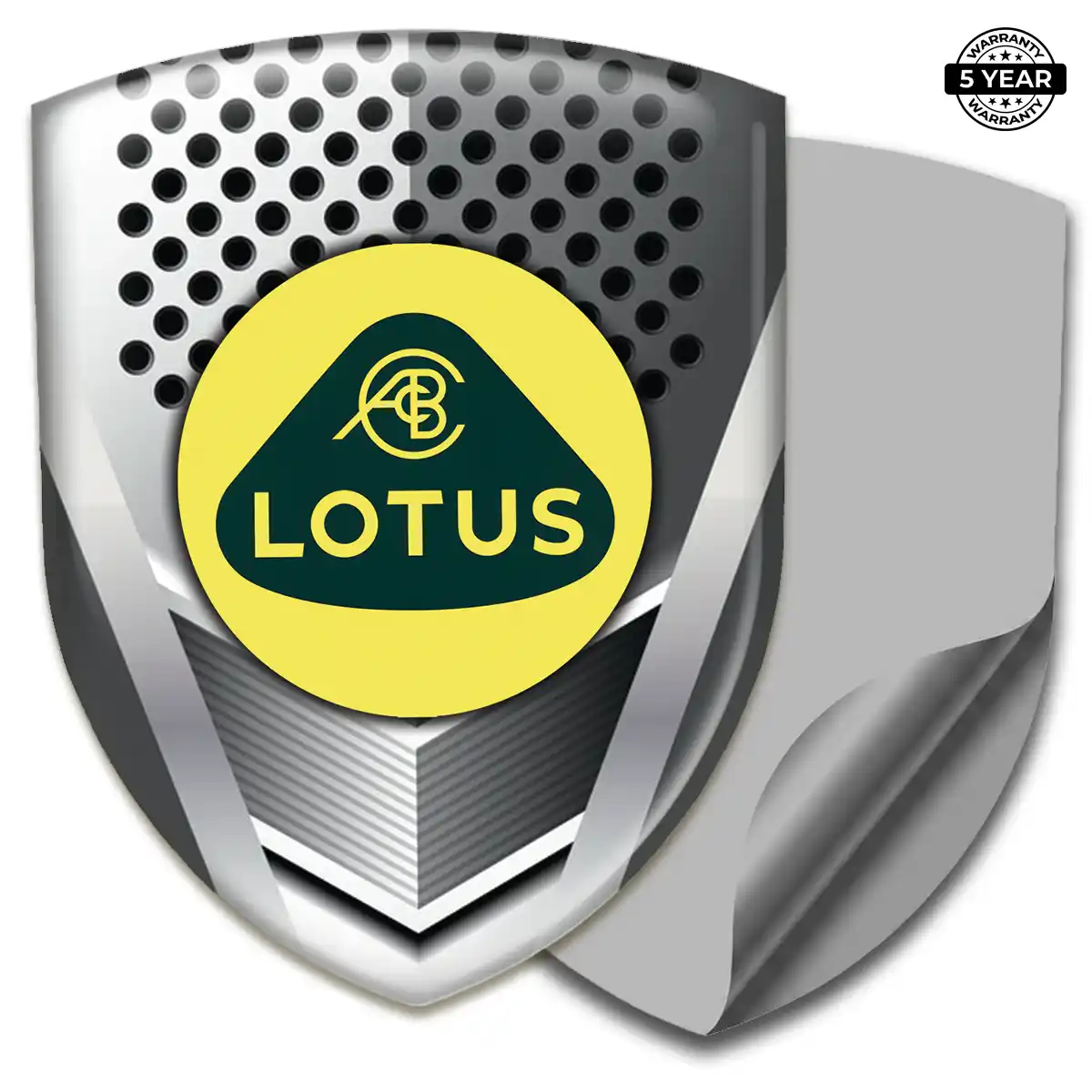 Lotus 3D Logo Sticker Resin Luxe