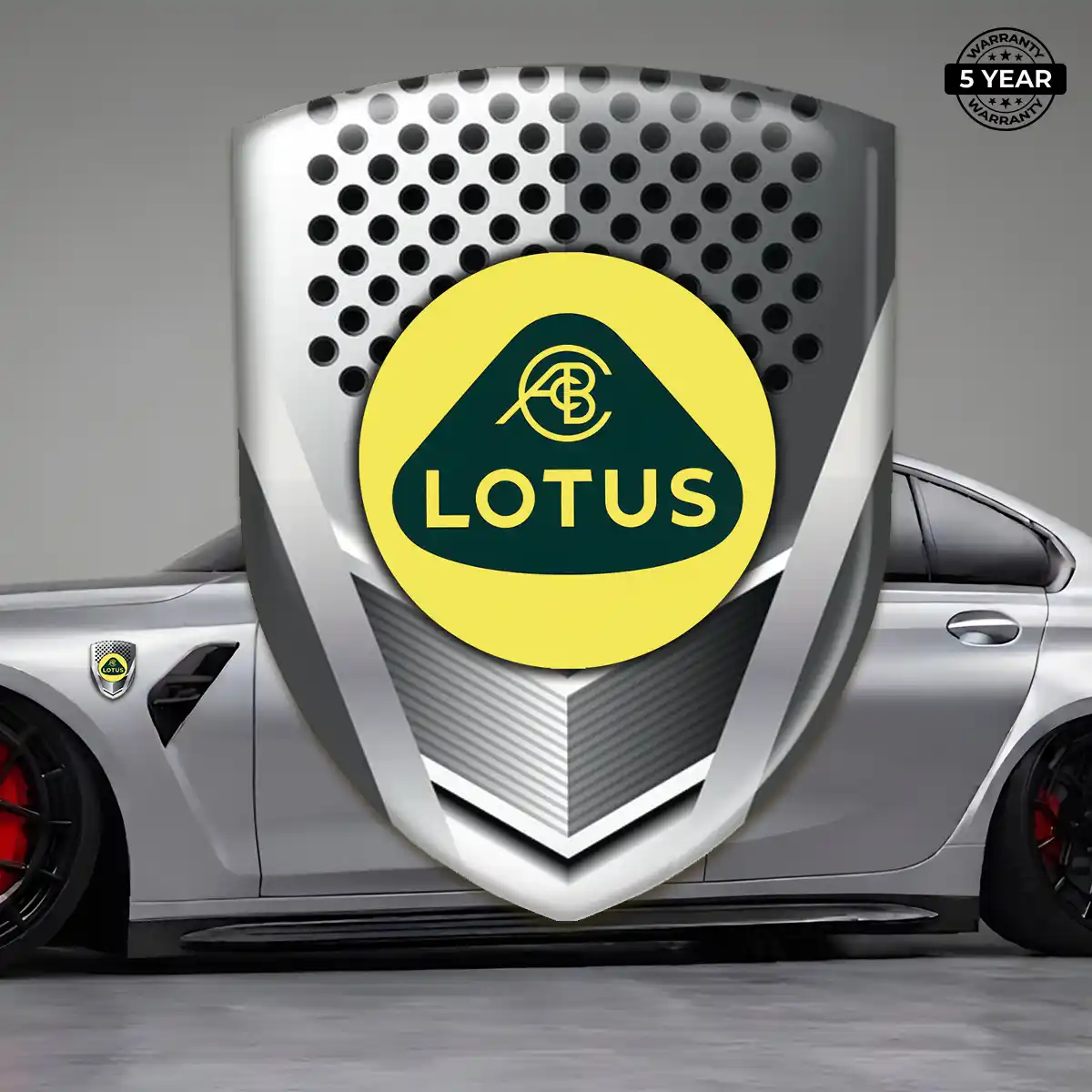 Lotus 3D Logo Sticker Resin Luxe