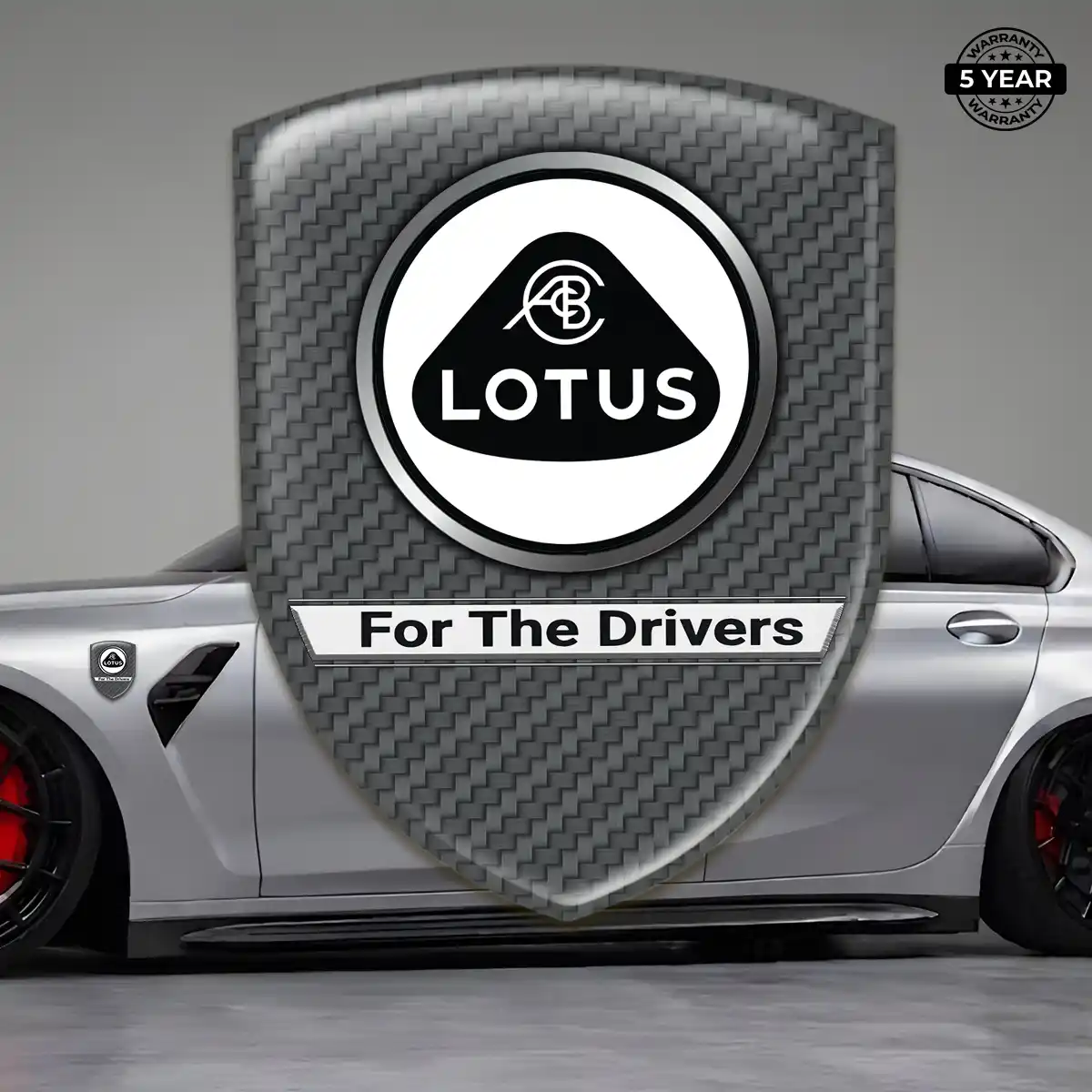Lotus 3D Logo Sticker Superior Craft