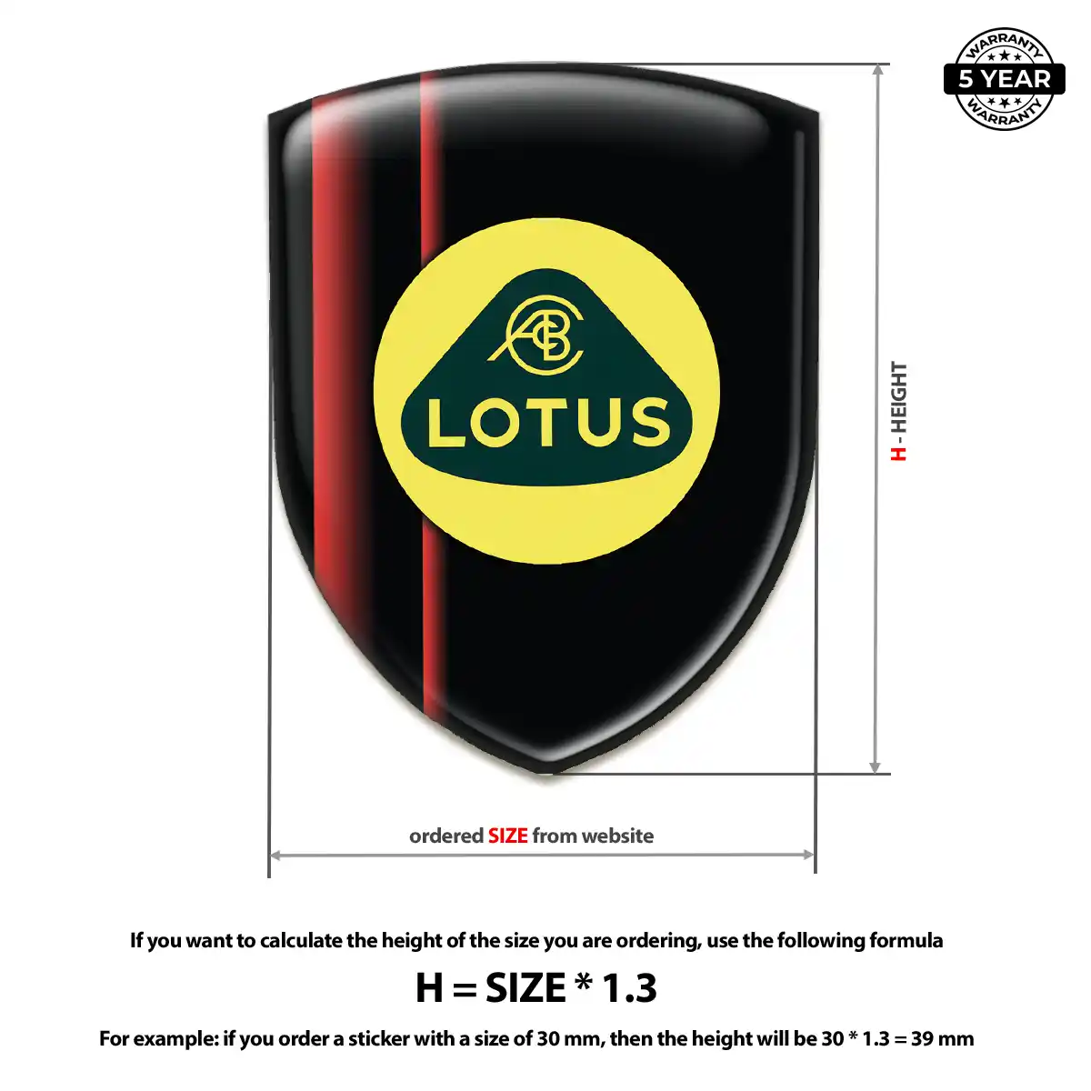 Lotus 3D Resin Sticker Deluxe Edition