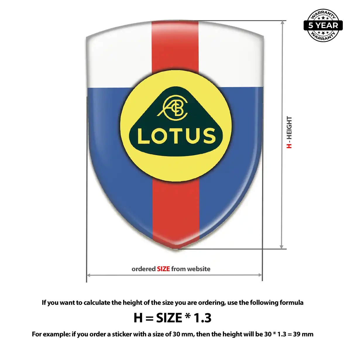 Lotus 3D Resin Sticker Elite Edition