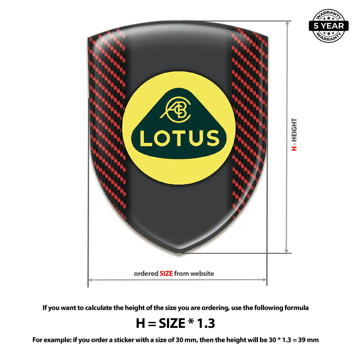 Lotus 3D Resin Sticker Exclusive Series