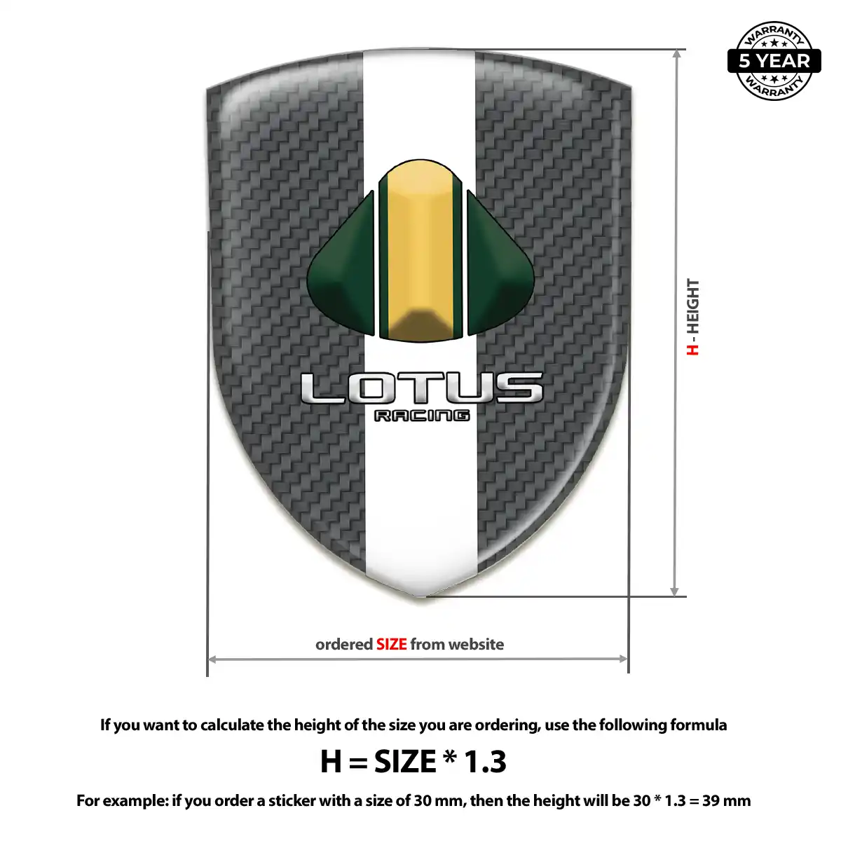 Lotus 3D Resin Sticker Interior Elegance