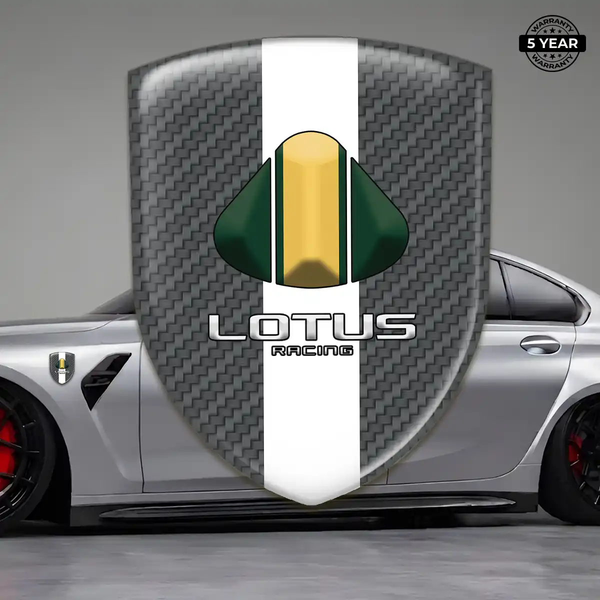Lotus 3D Resin Sticker Interior Elegance