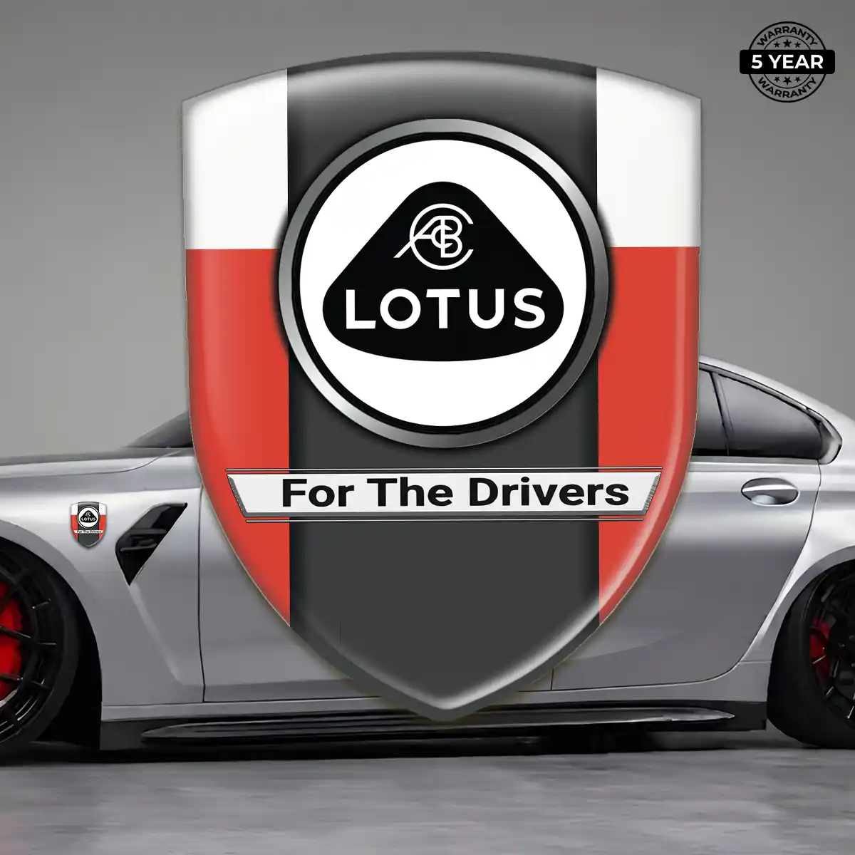 Lotus 3D Resin Sticker Outer Style