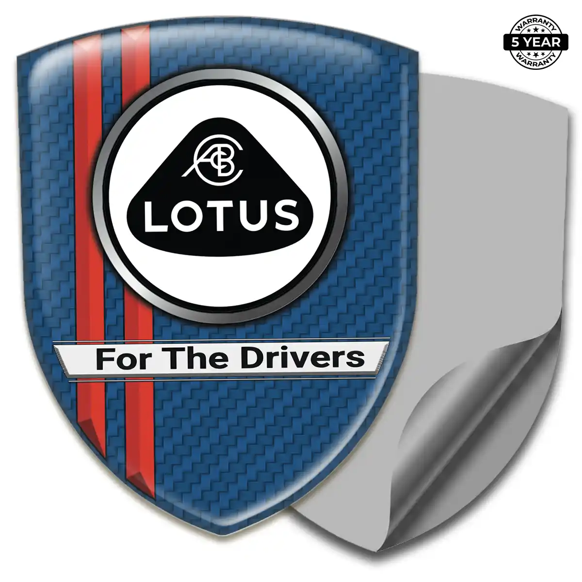 Lotus 3D Resin Sticker Sleek Style