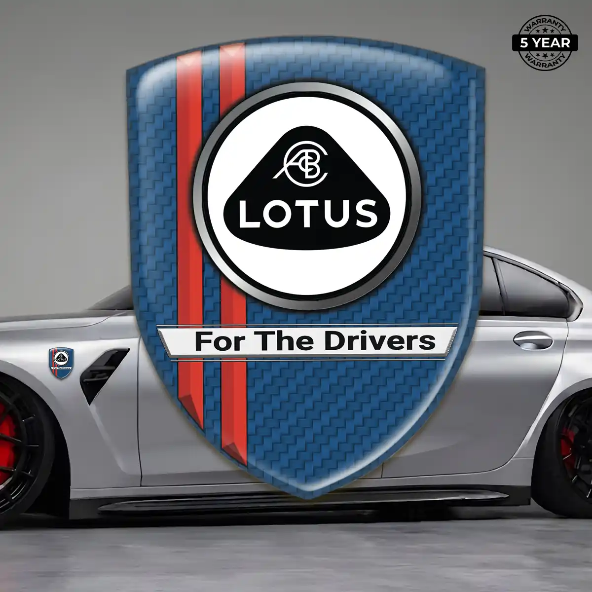 Lotus 3D Resin Sticker Sleek Style