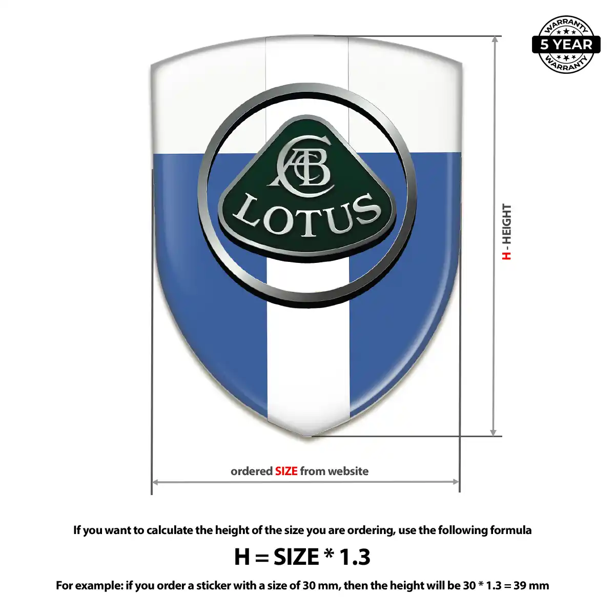 Lotus 3D Resin Sticker Superior Craft