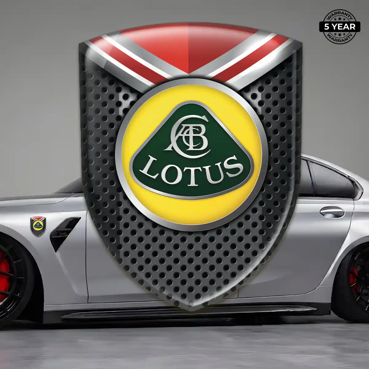 Lotus Automotive Emblem Sticker Cabin Style