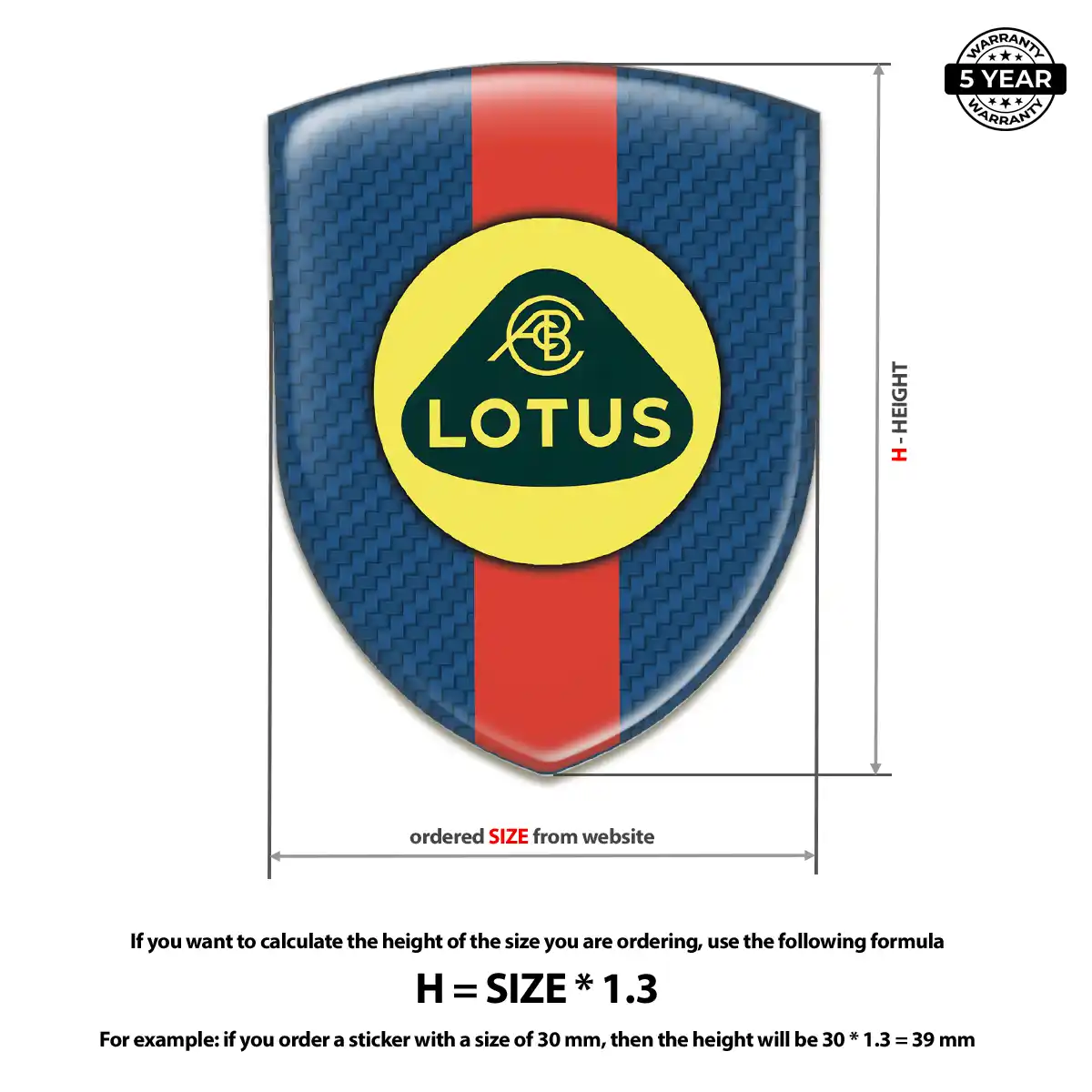 Lotus Automotive Emblem Sticker Deluxe Edition