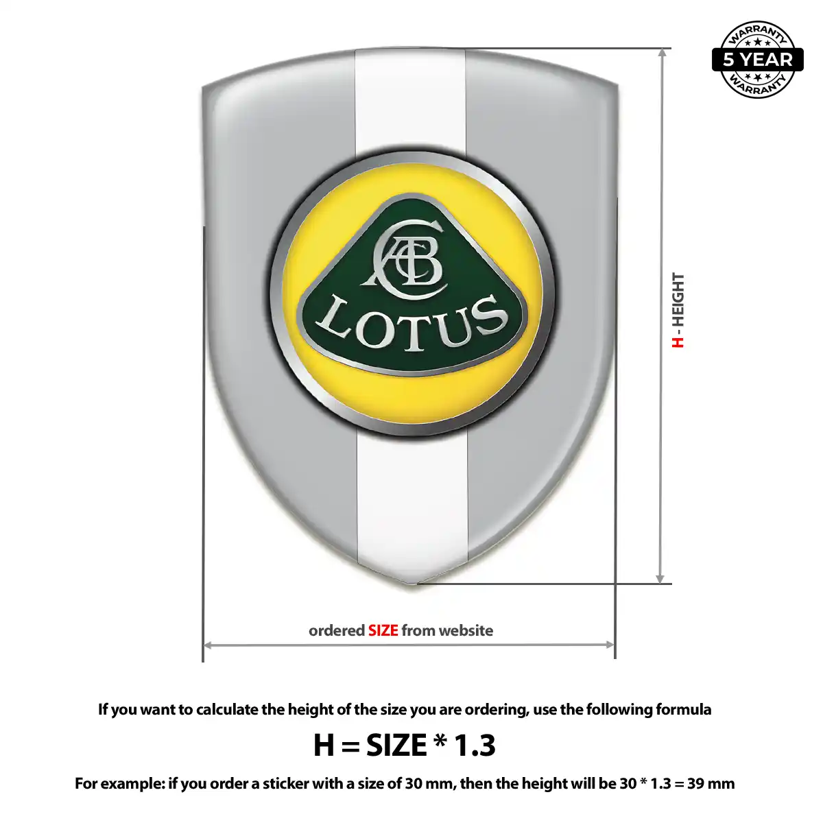 Lotus Automotive Emblem Sticker Exclusive Series