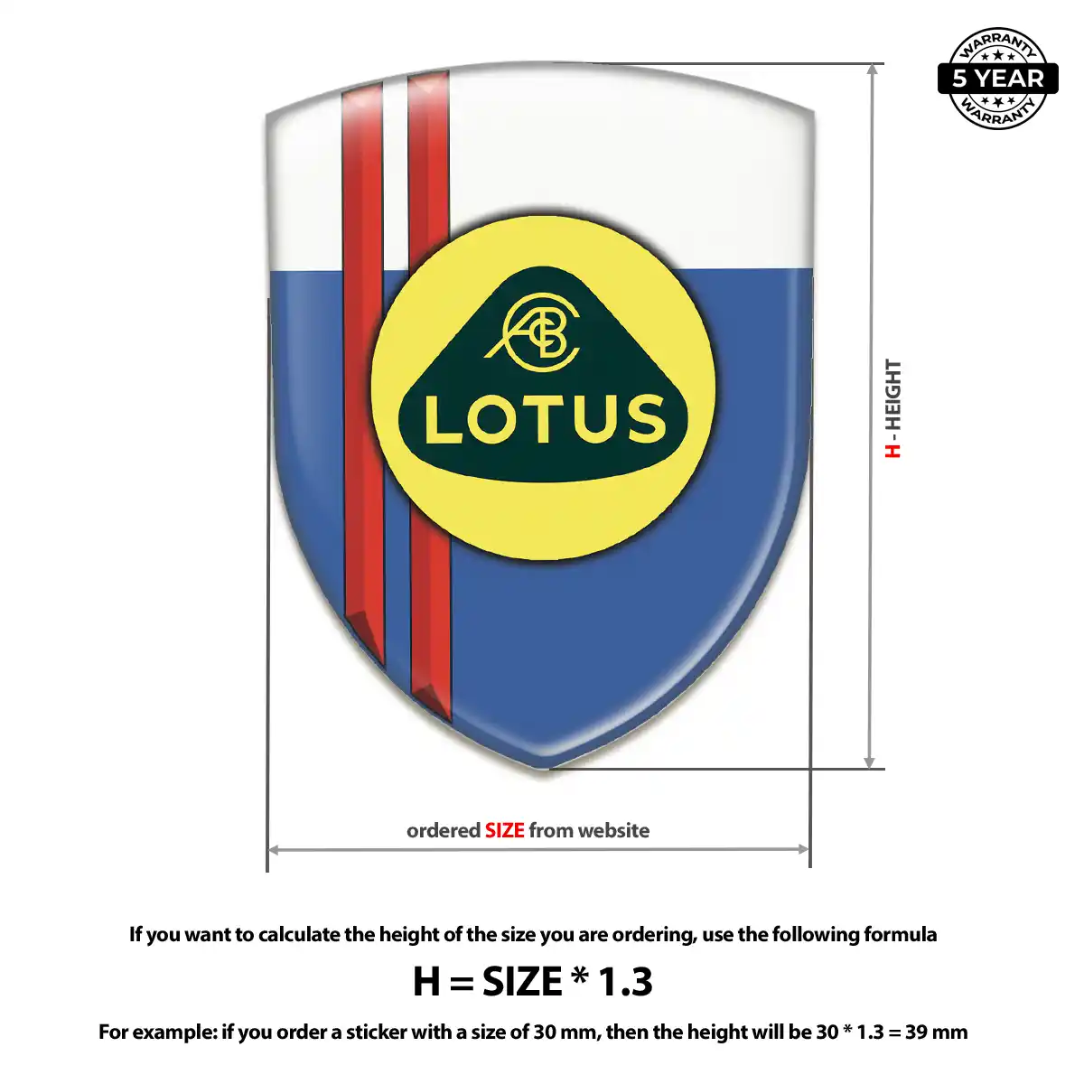 Lotus Automotive Emblem Sticker Noble Edition
