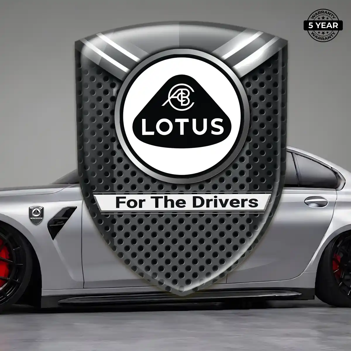 Lotus Automotive Emblem Sticker Premium Dome