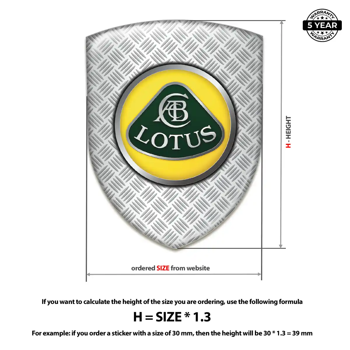 Lotus Automotive Emblem Sticker Sleek Style