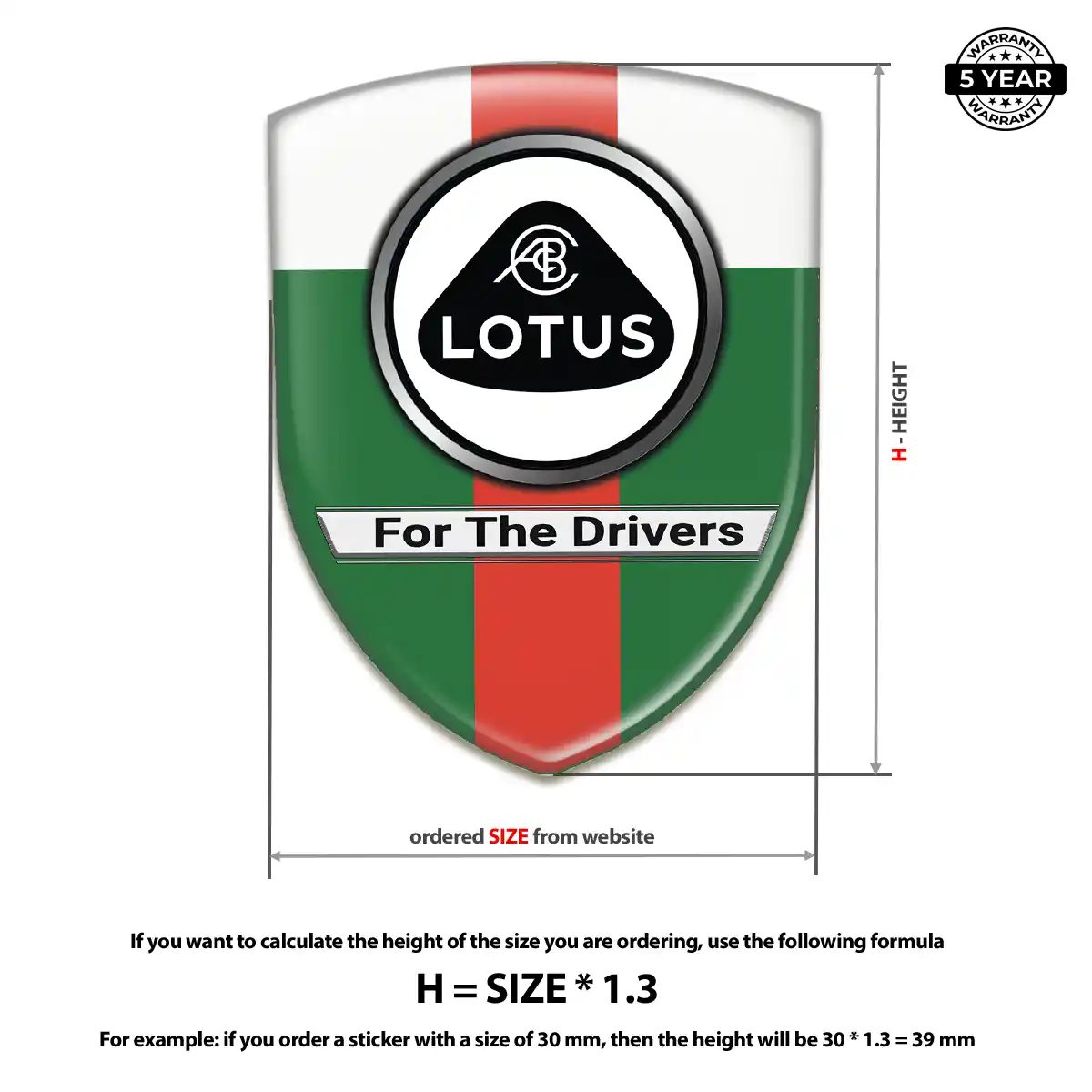 Lotus Automotive Logo Sticker Elite Edition