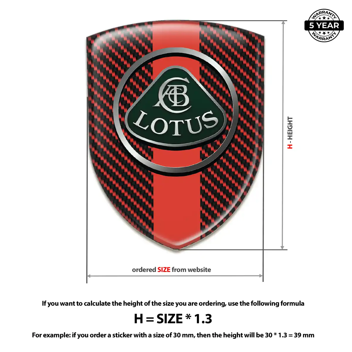 Lotus Automotive Logo Sticker Interior Elegance