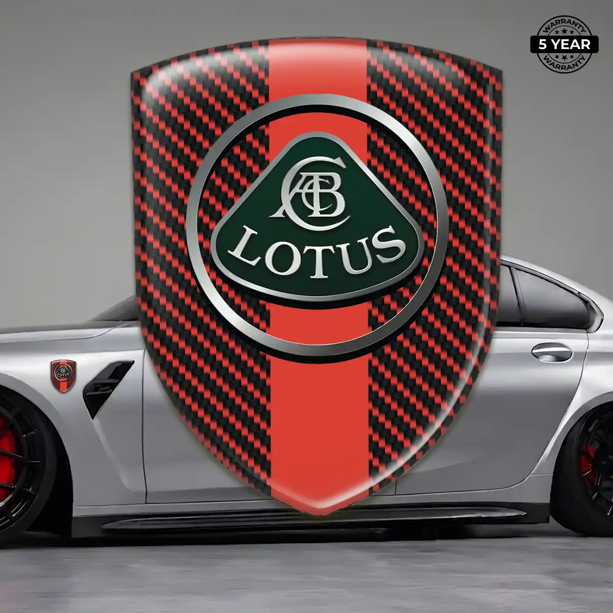 Lotus Automotive Logo Sticker Interior Elegance