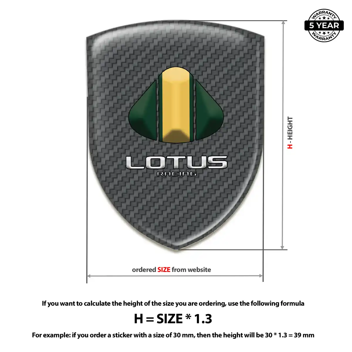 Lotus Automotive Logo Sticker Noble Edition