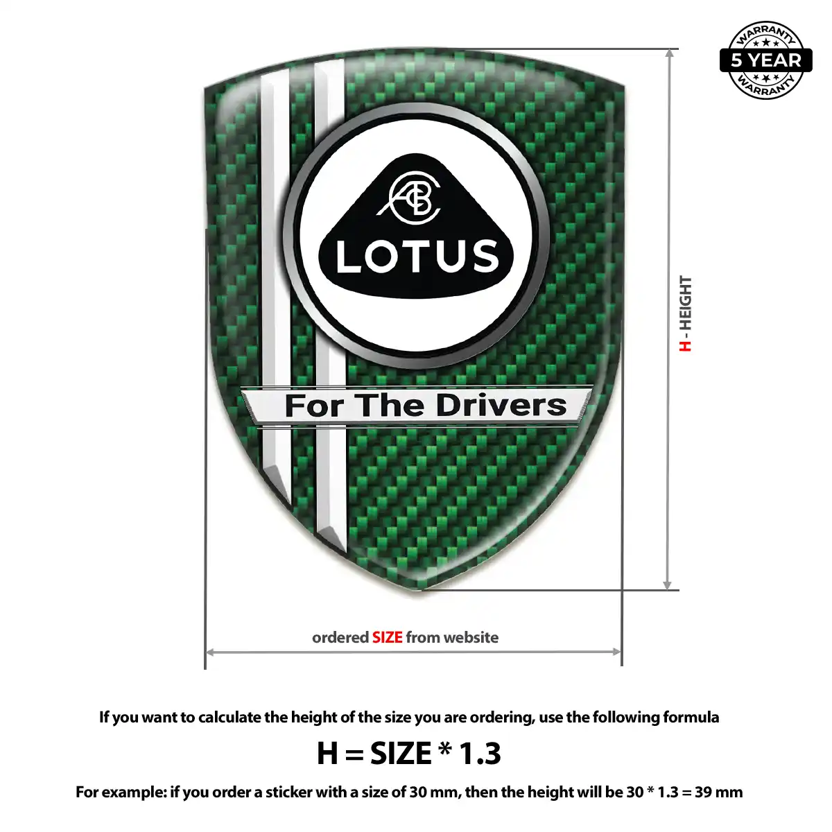 Lotus Automotive Logo Sticker Outer Style
