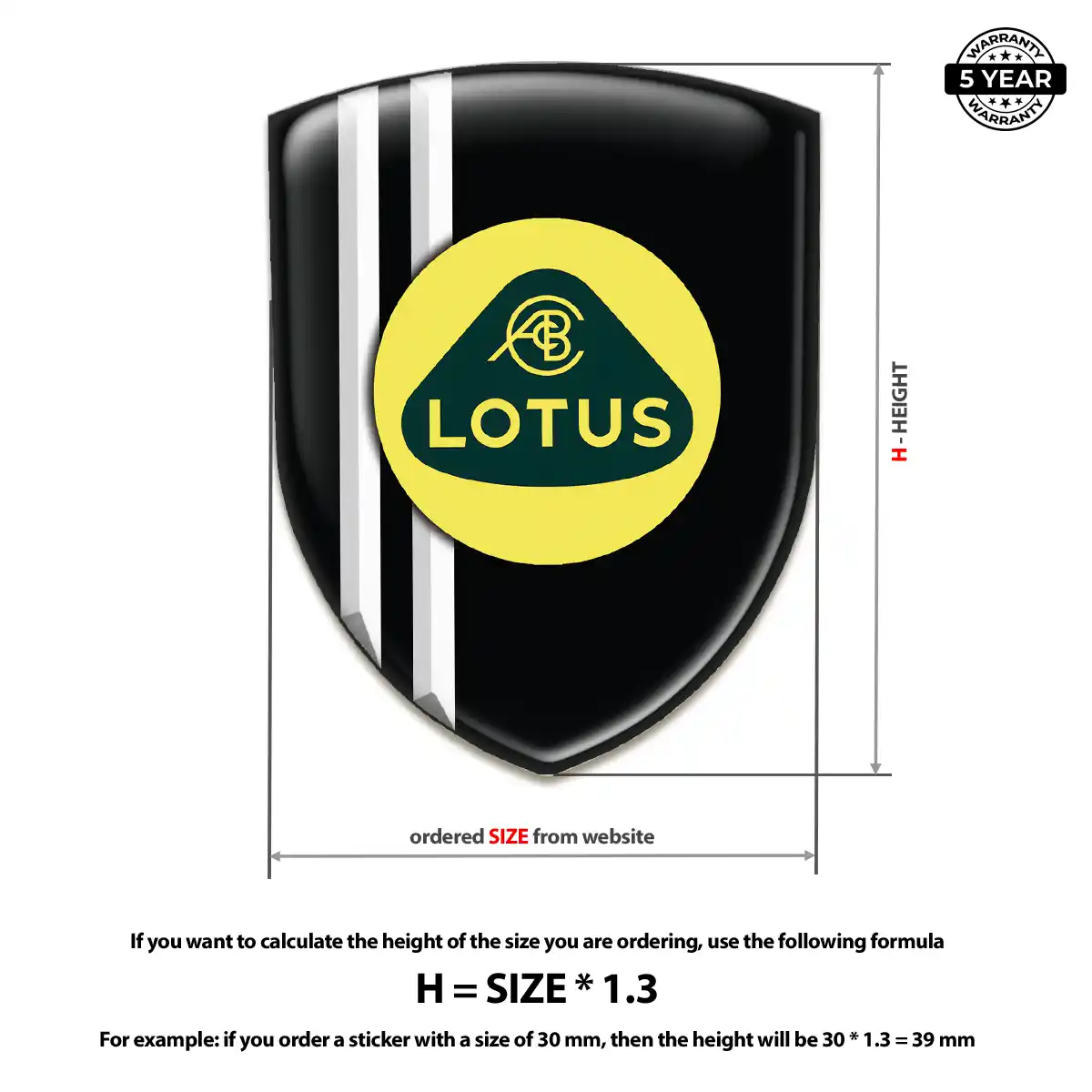 Lotus Automotive Logo Sticker Prime Quality