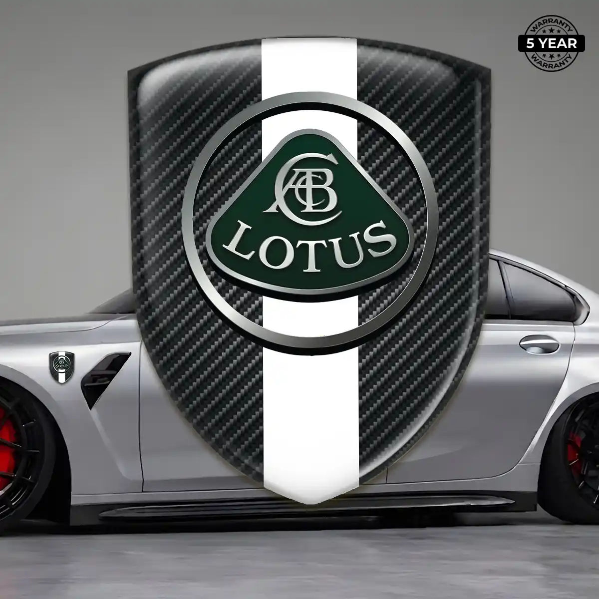 Lotus Automotive Logo Sticker Resin Luxe